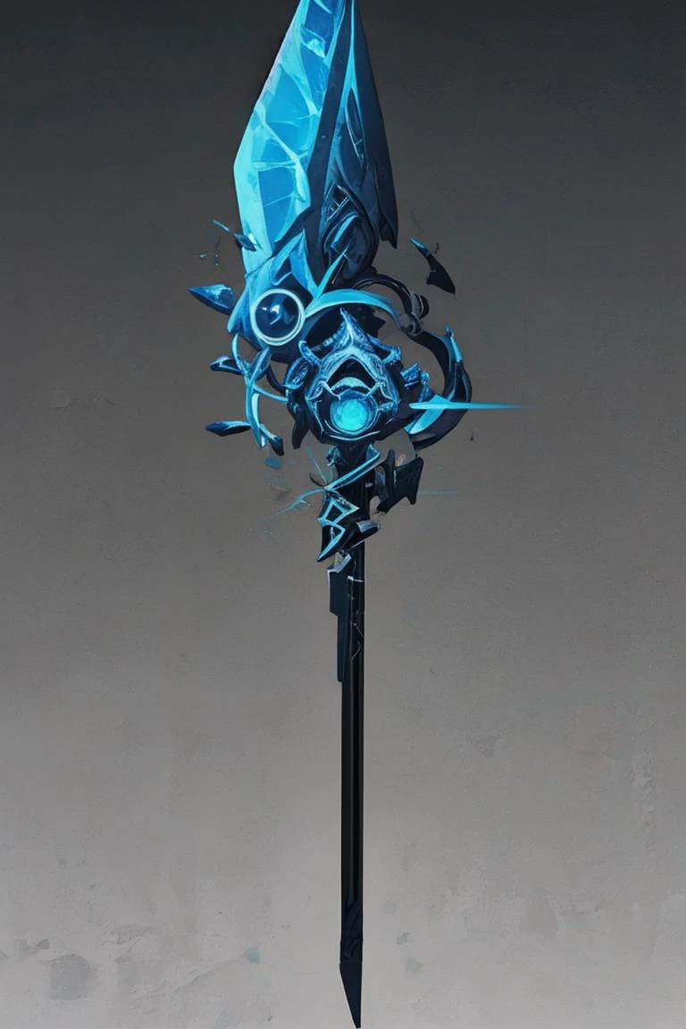 breathtaking full shot, hdr, dynamic lighting, (masterpiece, top quality, best quality, official art, beautiful and aesthetic:1.2),(8k, best quality, masterpiece:1.2), weapon, no humans, epic glowing psionic greatstaff, fantasy, black crystal, light particles, reflective surface, still life, glowing weapon, floating, glowing, simple background, <lora:Mild detail adjusterV10:0.2> <lora:CGgameweaponicon gsw:1> CGgameweaponicon gsw (edgQuality:1), <lora:lcm-lora-sdv1-5:0.7>, masterpiece, award-winning, professional, highly detailed, Vector art, Vivid colors, Clean lines, Sharp edges, Minimalist, Precise geometry, Simplistic, Smooth curves, Bold outlines, Crisp shapes, Flat colors, Illustration art piece, High contrast shadows, Technical illustration, Graphic design, Vector graphics, High contrast, Precision artwork, Linear compositions, Scalable artwork, Digital art