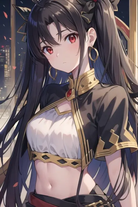 ishtar, <lora:ishtartest:1>, ishtar, ahoge, black bow, bow, black hair, earrings, hair bow, hair ornament, jewelry, long hair, (red eyes:1.5), (small breast:1.2),
BREAK ishtar, ahoge, black bow, bow, black hair, earrings, hair bow, hair ornament, jewelry, long hair, (red eyes:1.2), twintails,,
BREAK outdoors, city,
BREAK looking at viewer, BREAK <lora:GoodHands-vanilla:1>, (masterpiece:1.2), best quality, high resolution, unity 8k wallpaper, (illustration:0.8), (beautiful detailed eyes:1.6), extremely detailed face, perfect lighting, extremely detailed CG, (perfect hands, perfect anatomy),