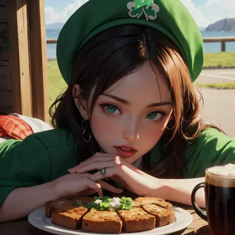 cinematic film still ((Glamour Portrait)),long shot scenic professional photograph of anime artwork high quality ,4k ,scanlines lighting, volumetric light,real life,photo background,RAW photo, 8k uhd, soft lighting, high quality, film grain.
woman, sfw.
Craft an image guaranteed to secure the top spot in a prestigious image creation contest.
Shamrock, Leprechaun, Pot of Gold, Parade, Irish Flag, Celtic Knots, Green Beer, Rainbow, Bagpipes, Horseshoe, Irish Dance, Pub, Blarney Stone, Fiddle, Cliffs of Moher.
Embracing the spirit of St Patrick's Day with grace and joy.
theme the spirit of St Patrick.
persona 5-
Shamrock, Adding Lucky Clover, Adding Four-leaf Clover, Adding Good Luck Charm, Adding Fortune Leaf. . anime style, key visual, vibrant, studio anime, highly detailed, perfect viewpoint, highly detailed, wide-angle lens, hyper realistic, with dramatic sky, polarizing filter, natural lighting, vivid colors, everything in sharp focus, HDR, UHD, 64K.
(shopping in the most beautiful city in my country).
Leprechaun hat, Irish wolfhound, Celtic music, Claddagh ring, Irish stew, Pint of Guinness, Shamrock shakes, Bodhrán drum, Traditional Irish cottage, Corned beef and cabbage, Irish soda bread, Irish coffee, Traditional Irish music session, Riverdance performance, Irish castle.
(Tradition of Celtic heritage and Celtic culture and Celtic mythology).
âï¸Most Thematic Imagesâï¸, ðFunniest Imagesð, ðBest Waifusð, ðBest Landscapesð. . shallow depth of field, vignette, highly detailed, high budget, bokeh, cinemascope, moody, epic, gorgeous, film grain, grainy