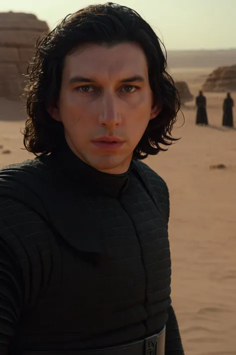cinematic film still kylo ren at jedha, medium shot, (bashful blush) <lora:Kylo_Ren_XL:0.8> . shallow depth of field, vignette, highly detailed, high budget Hollywood by tim burton, bokeh, cinemascope, moody, epic, gorgeous, film grain, grainy