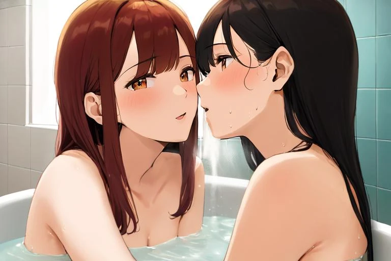 <lora:hentai_anime_style_xl_v1:1>The story of a young woman who is being watched by her older sister as she masturbates in the bathroom.
The young woman, named Emily, was always quite curious about her body and sexuality. She loved exploring herself, and often found pleasure in touching herself while taking long showers. One day, her older sister, Sarah, came into the bathroom just as Emily had started masturbating.
Emily felt embarrassed and ashamed at first, but soon realized that Sarah was actually quite intrigued by what she was seeing. Sarah began to ask questions, and Emily found herself answering honestly and openly. They talked about different ways of touching oneself, and even shared some tips and tricks they had discovered over the years.
As their conversation continued, Sarah decided to join Emily in the bathroom. The two sisters sat together on the edge of the tub, side by side, exploring their bodies together for the first time. They touched each other lightly at first, then more passionately as they discovered new sensations and enjoyed the closeness they shared.
Eventually, Emily suggested that they both masturbate simultaneously. Sarah agreed, and together, they watched each other's faces as they reached their climaxes. The experience was incredibly intimate and bonding for both sisters, and it marked the beginning of a new era in their relationship - one where they felt comfortable talking openly about sex and sharing experiences with each other.
From that day forward, Emily and Sarah continued to explore their sexuality together, always finding joy and connection through their shared passion. They even discovered that masturbating side by side was something they both loved to do from time to time, creating a special bond that strengthened their sisterly love.