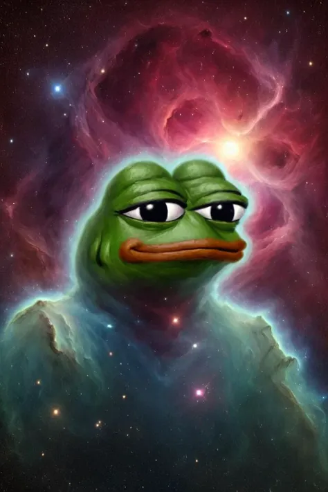 martius_nebula pepe_frog <lora:Cosmic_Nebula_Style:1.0> <lora:pepe_frog SDXL:0.6>
