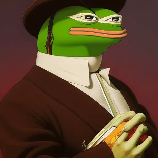 pepe_frog, highly detailed, centered, solid color background, digital painting, artstation, concept art, smooth, sharp focus, illustration, artgerm, donato giancola, Joseph Christian Leyendecker, Les Edwards, Ed Repka, WLOP, Artgerm , by studio ghibli , cartoon, <lora:pepe_frog:1>