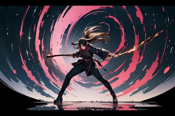 HAND,official art, unity 8k wallpaper, ultra detailed, beautiful and aesthetic, masterpiece, best quality,photorealistic,realistic,8k,1girl, solo,full body, skills_psoe, skills_xuanwozhan,<lora:skills_v1:0.5>, lightning bolt symbol, taichi ,