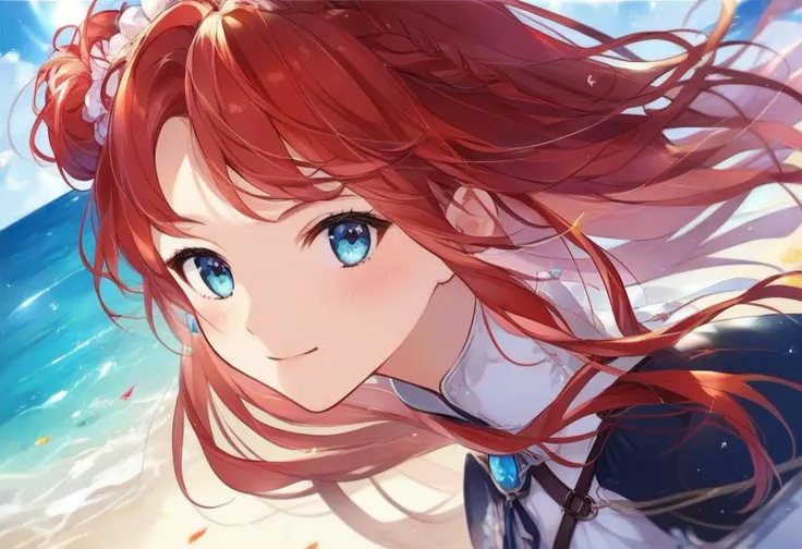 <lora:Granblue_Illustration_Style:0.45> gbstyle, perfect eyes, all females, having fun at the beach, dynamic angle, close-up, score_9, score_8_up, score_7_up, score_6_up, score_5_up, score_4_up, hd, (ultra hd quality details), 8K, source_anime, Illustration, official artwork, anime style, wallpaper, official art