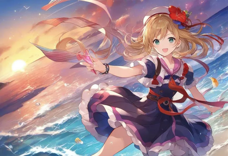 <lora:Granblue_Illustration_Style:0.6> gbstyle, perfect eyes, all females, having fun at the beach, dynamic angle, close-up, score_9, score_8_up, score_7_up, score_6_up, score_5_up, score_4_up, hd, (ultra hd quality details), 8K, source_anime, Illustration, official artwork, anime style, wallpaper, official art