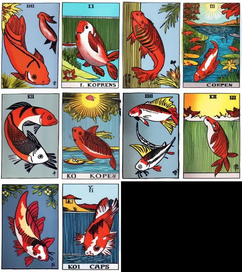 tarot card, koi carp