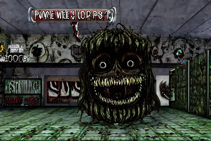 creepypasta, nightmare fuel, video game screenshot, playstation 1 graphics, RPG maker, .exe