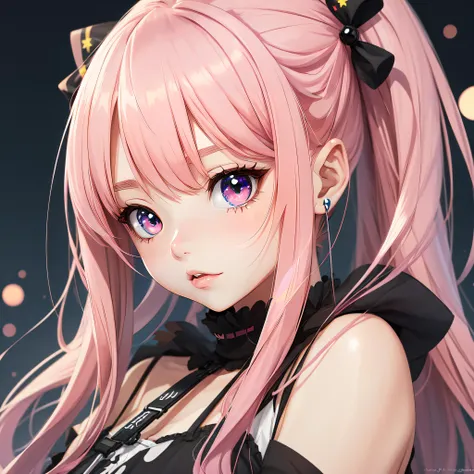 anime artwork anime style, cute anime girl, pink hair, big eyes . anime style, key visual, vibrant, studio anime,  highly detailed