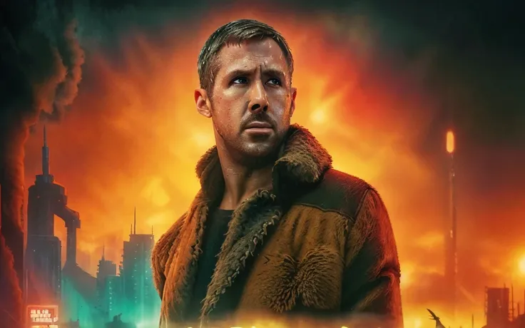 ohwx  1man in (blade runner 2049 movie)  <lora:ryanGoslingLora_v10:0.8> high quality, dramatic, raining, post atomic,