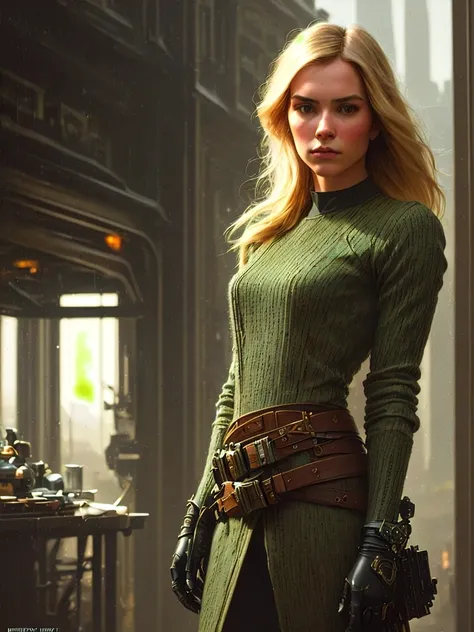 analog style ((photorealistic), film grain), 8k hdr, ultra realistic, film photography, dslr full body gorgeous blonde young woman wears green top in a science fiction movie, 1969, (perspective:1.1), (from below:1.1), (powerful:1.2), professional majestic oil painting by Ed Blinkey, Atey Ghailan, Studio Ghibli, by Jeremy Mann, Greg Manchess, Antonio Moro, trending on ArtStation, trending on CGSociety, Intricate, High Detail, Sharp focus, dramatic, by midjourney and greg rutkowski, realism, beautiful and detailed lighting, shadows, by Jeremy Lipking, by Antonio J. Manzanedo, by Frederic Remington, by HW Hansen, by Charles Marion Russell, by William Herbert Dunton