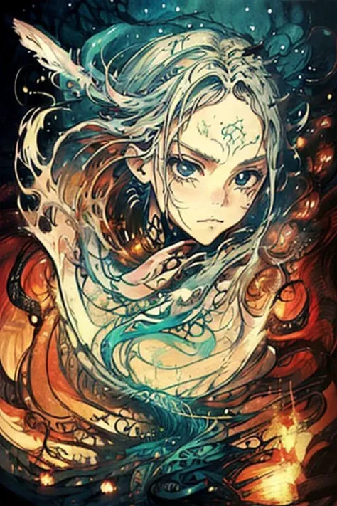 by Makoto Shinkai, lovecraftian, (alive but extremely beautiful:1.4), (intricate details, masterpiece, best quality:1.4) , in the style of nicola samori,
<lora:epi_noiseoffset2:0.5> <lora:add-detail-xl:1> <lora:xl_more_art-full_v1:0.5> <lora:NicolaSamori:0.7>