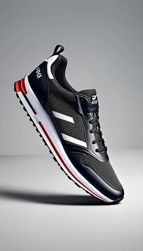 advertising poster style sneaker, professional, modern, product-focused, commercial, eye-catching, highly detailed