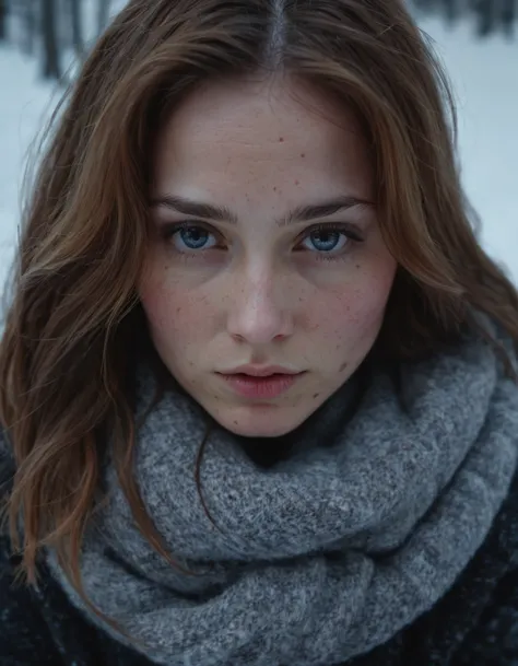 natural skin, (moles:0.5), a beautiful young woman, winter, realistic skin texture, outside, cinematic lighting, curious, 35mm, 4k, UHD, masterpiece