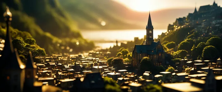 in front of a a dreamy mysterious small city  in the style of a mix between fantasy digital painting  , sunbeam Lens Flare and Tilt-Shift Blur and ((light bokeh)) , , intricate Edward Gorey and neo-romanticism painting  , cinematic lighting Lens Flare and Tilt-Shift Blur and Swirl Bokeh and Gaussian Blur , , fluid Hirohiko Araki  , 
((photo raw)),
