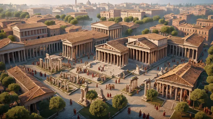 Landscape (3d illustrated art:1.3) of a (roman mythology, aeneid style:1.5) city park with displays and mercantile products in the background, morning, foggy
vibrant colors, (intricate sharp details:1.5), ultra high res