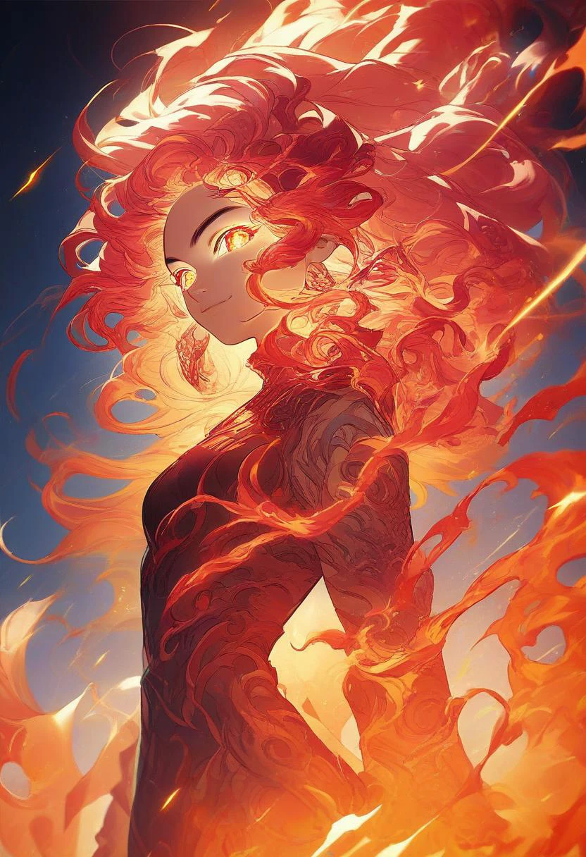 score_9, score_8_up, score_7_up, score_6_up, score_5_up, score_4_up, <lora:Fiery_Aura_for_Pony:1> fiery aura, 1girl, colorful, perfect eyes, source_anime, Illustration, official artwork, anime style, wallpaper, official art, mage
