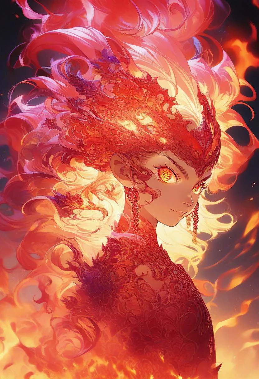score_9, score_8_up, score_7_up, score_6_up, score_5_up, score_4_up, <lora:Fiery_Aura_for_Pony:1> fiery aura, 1girl, colorful, perfect eyes, source_anime, Illustration, official artwork, anime style, wallpaper, official art, oracle