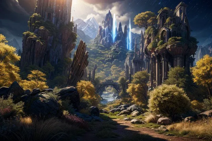 masterpiece, best quality, high quality, extremely detailed CG unity 8k wallpaper, ruins, day, no humans, award winning photography, Bokeh, HDR, bloom, Chromatic Aberration ,Photorealistic,extremely detailed, trending on artstation, trending on CGsociety, Intricate, High Detail, dramatic, art by midjourney,