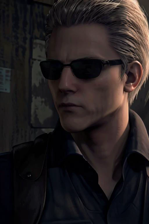 <lora:RE_v1:0.8>, (Albert Wesker:1.4), upper body, highly detailed, highres, extremely detailed, detailed background, perfect eyes, perfect face, high quality, detailed face, anime, best quality, masterpiece, 4k, 8k, absurd resolution, cinematic lights, intricate detail, detailed hands, detailed eyes, animation, illustration, back combed hair, (blonde hair:1.4), combed back, hair back, short hair, comb back hair, (1man), back comb haircut, mature male, looking at viewer, shades, sunglasses, 1boy, high definition, sharp focus, <lora:neg4all_bdsqlsz_V3.5:1>, OverallDetail, edgQuality, Illust-InstaFilter, <lora:beard_slider_v10:-3>, <lora:gender_slider_v1:-4>, Best_QualityPos, slick back hair, <lora:neg_bdsqlsz_V2:1>, <lora:hyperdenoiser_v090:0.6>, <lora:hyperrefiner_v090:0.6>