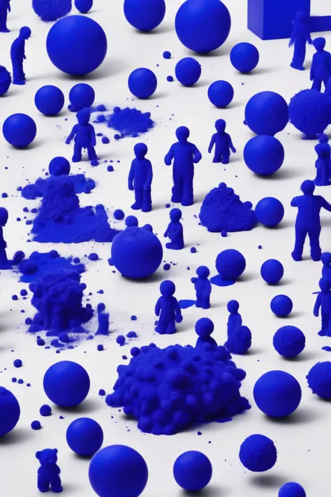 <lora:Yves Klein Style:1>Yves Klein Style - toy made