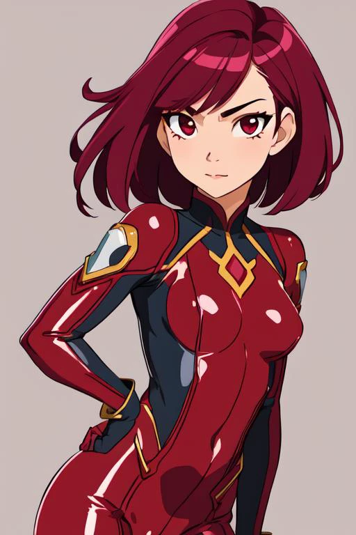 beautiful girl, woman, solo, sexy body, (cute:1.3), (([Maroon hair], [pageboy], [bodysuit])), realistic, (cute), (detailed face), detailed eyes, detailed iris, cameltoe,,