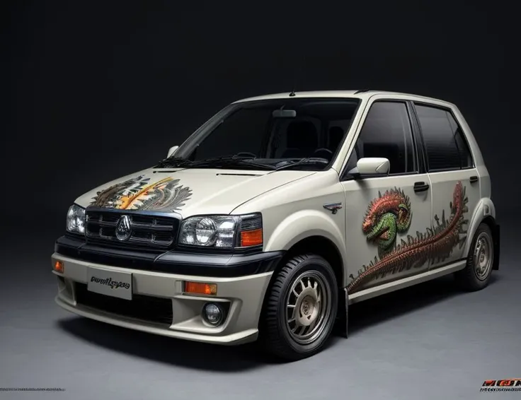 ((best quality)), ((masterpiece)), ((realistic)), (detailed),Compact Metro, Grille Guard, Underglow Lights, Cardboard, Elegant, Chameleon Paint, Etched Details,, ((masterpiece)), absurdres, HDR, <lora:add_detail:1>, <lora:LowRA:0.5>
