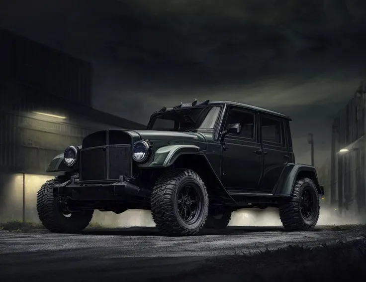 ((best quality)), ((masterpiece)), ((realistic)), (detailed),Huge Subterrene (Conceptual), Night Vision Lights, Running Boards, Underglow Lights, Obsidian, Subtle, , ((masterpiece)), absurdres, HDR, <lora:add_detail:1>, <lora:LowRA:0.5>