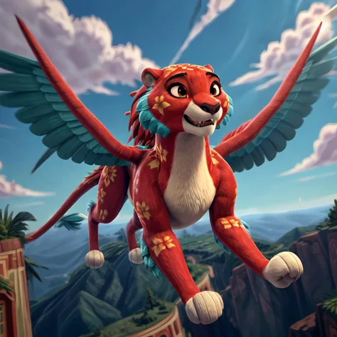 (masterpiece:1.2), (best quality), flying JaquinElena, ((high resolution illustration)), ((extremely detailed)), ((masterpiece)), <lora:JaquinElena:0.7>, (feral), (in sky:1), (line art:1.2), (2d style:1.2)