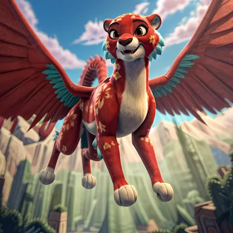 (masterpiece:1.2), (best quality), flying JaquinElena, ((high resolution illustration)), ((extremely detailed)), ((masterpiece)), <lora:JaquinElena:0.7>, (feral), (in sky:1), (line art:1.2), (2d style:1.2)