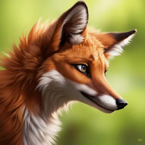 realistic photography of a fox