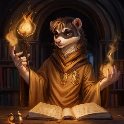 ferret, hufflepuff, magic,wizard,harry potter (series),
