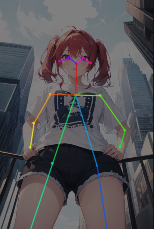 [OpenPose] From below Standing v1.0