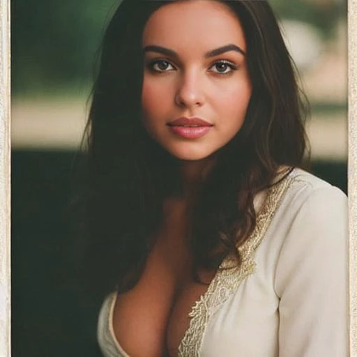 an analog  style photo of  a sophie mudd , wearing an elaborate (1960s hippie) outfit


headshot center frame , soft, focus photography dust motes light particles daylight infinity wall high_iso ISO1600 depth of field  50mm,