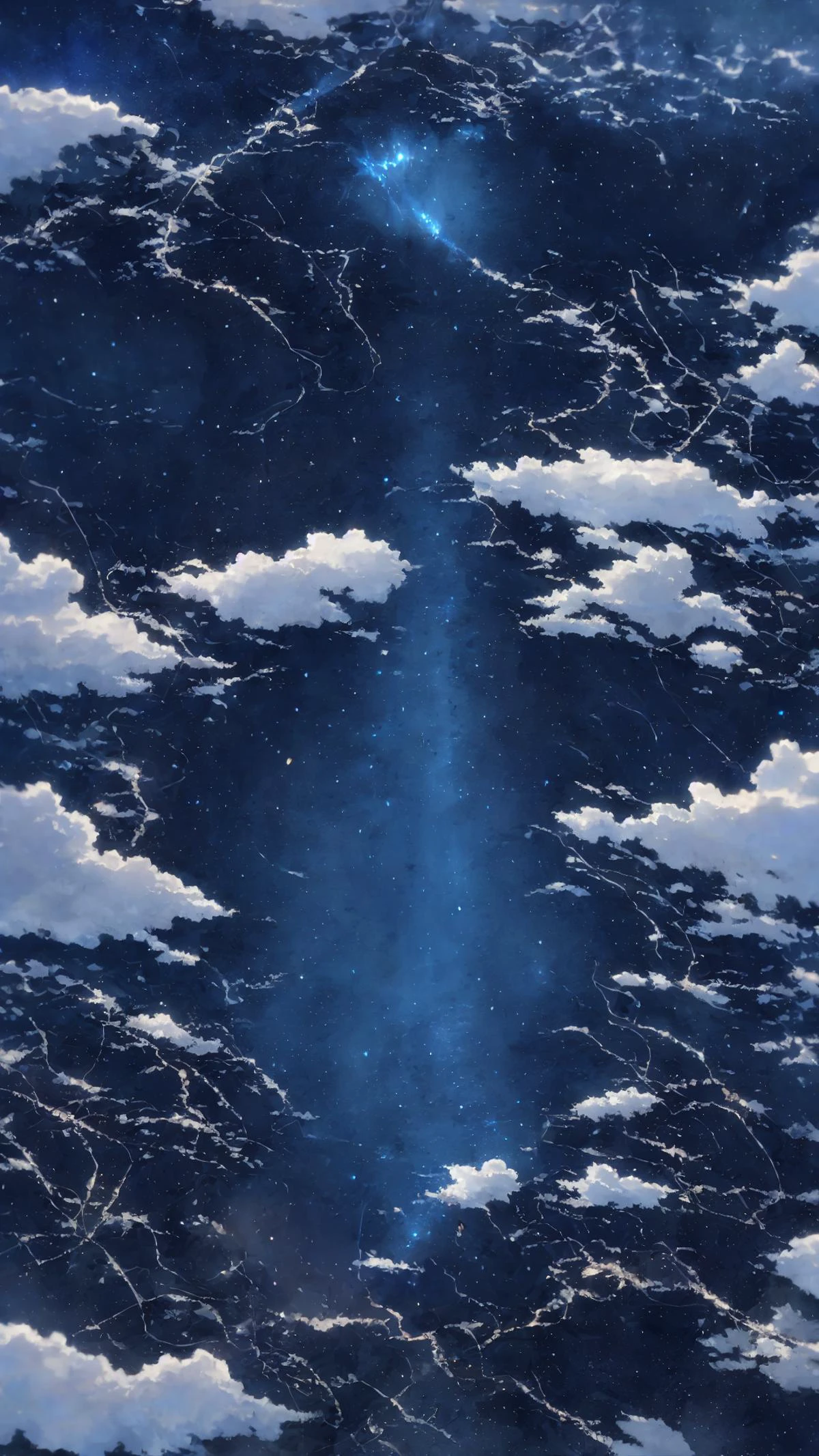 Crystal,transparent,glowing,cloud,Spring,é¨ç¹,Blue Sky and White Clouds,Masterpiece,Super Detailed, Best quality,