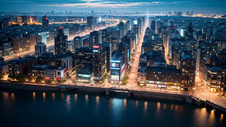 //Basic Info\\
(( city, from above, lo-fi, )),
//Image Definition\\
((masterpiece, best quality, bokeh, aesthetic, simple artwork, )),