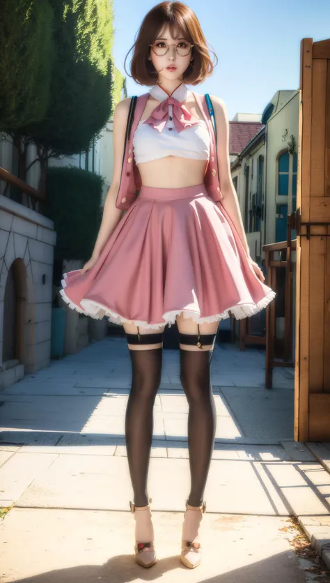 (BESTquality:1.2),(Super Resolution),(1 person),(Cute Women),Jumping from a high place,(Angle from directly below:1.2),(Frilled Skirt:1.2),(Skirt lift:1.2)(Full body:1.2),(Petite body:1.2),(Tattoo on the inside of the thigh:1.2),(High twin tail hair:1.2),(garter belt),(Pink Panties:1.2),({ Marie Rose:1.5 }),(Pink hair:1.2),(Shiny knee socks:1.2),(Jump in a dynamic pose with your knees wide apart:1.2),(Belly button exposed:1.2),((Jumping in M-legs pose)),Hot nights、(garden),(Shy smile),(Hot and profuse sweat),(Slim body:1.2),(Beautiful ass model:1.2),(lowangle:1.3),(Riding an invisible horse:1.3),(ランジェリー with a big hole in them),(pubic:1.3),(Show off your inner thighs:1.5),(Beautiful underline:1.5),(Lower abdomen:1.2),(Ride a giant horse:1.3)