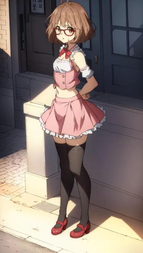 ((((ultra illustrated style:1.0)))),best quality,best animated,masterpiece,ray tracing, global illumination,harem outfit,1girl, solo, standing, looking at viewer, full body, outdoors, <lora:Kuriyama Mirai harem outfit Winter clothes scarf track suit:0.9>