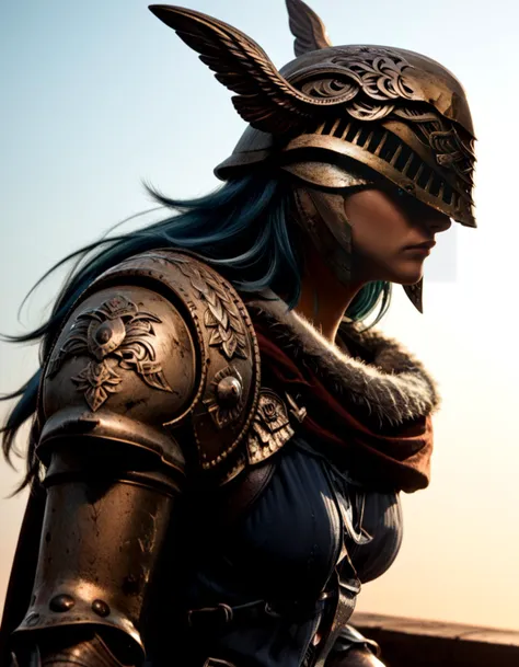 score_9, score_8_up, score_7_up,
eula wearing mal3nia armor, solo,blue hair,black hairband,
helmet,
sad, head bent, (three quarter view),side view,
w3ers, gradient sky,
 <lora:malenia_armor:1>
 <lora:w3ers:1>