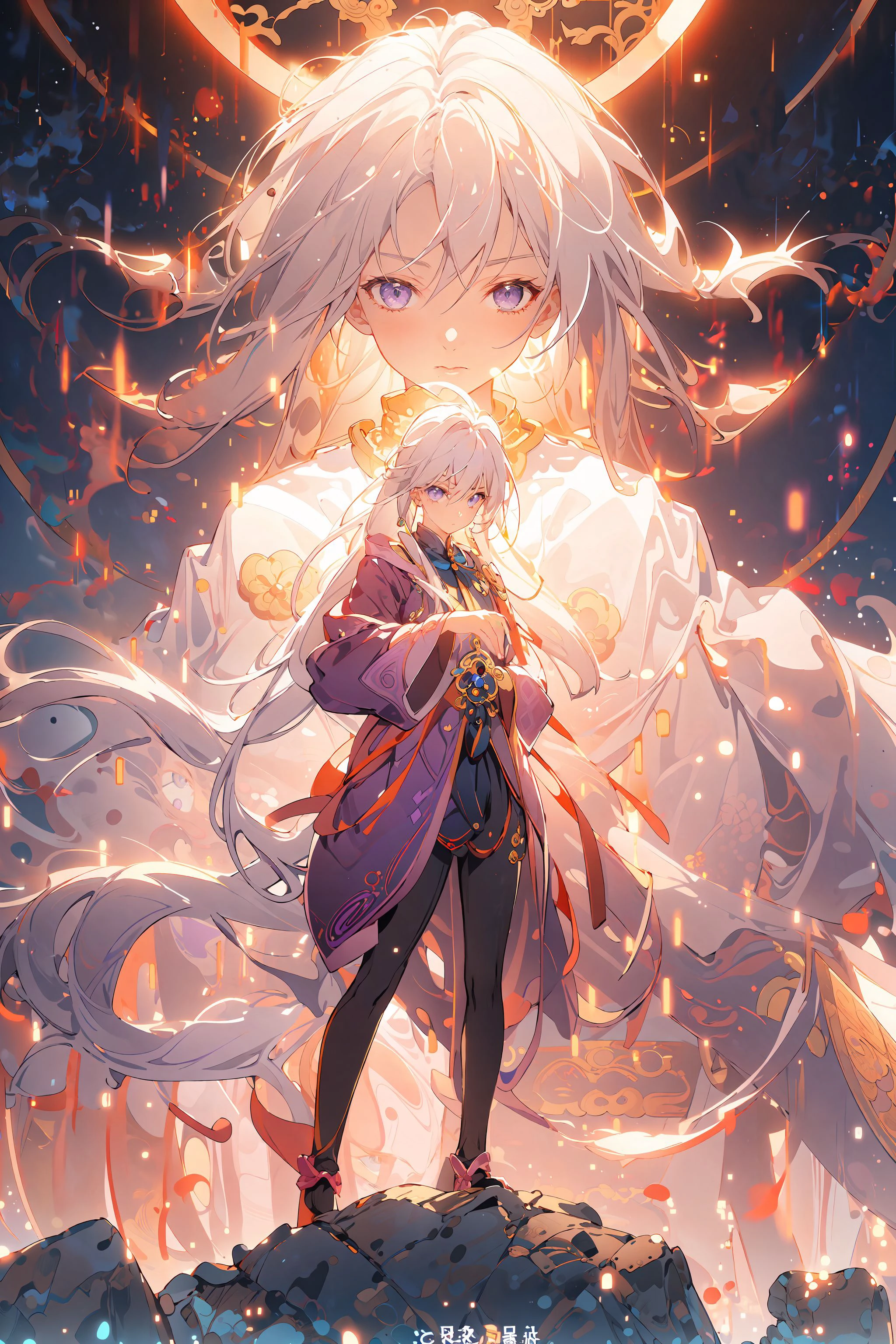 , (masterpiece:1.2), best quality,PIXIV, taoist,Elaina,
she is standing in front of purple glowing taoist,transparent,
<lora:taoist_20230623200708-000018:1>
