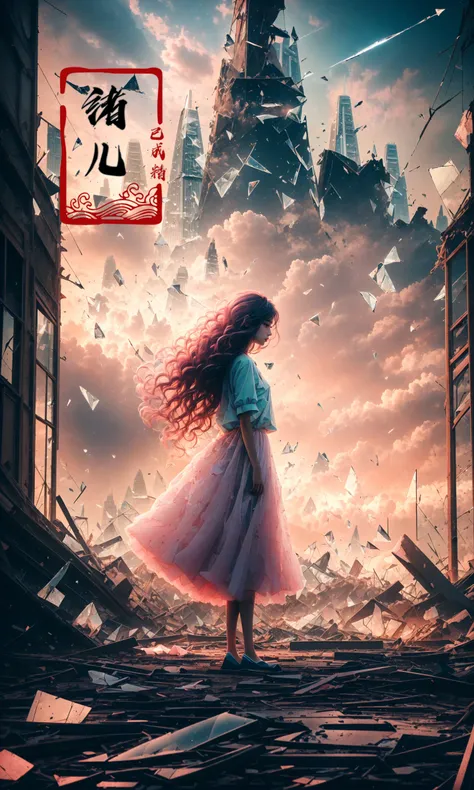 abandoned1girlsololong hair(pink hair:1.4)(shard of glass:1.4)
A shot with tension(sky glows pink,Visual impact,giving the poster a dynamic and visually striking appearance:1.2),
<lora:~Q?-^X\Ys:0.8>