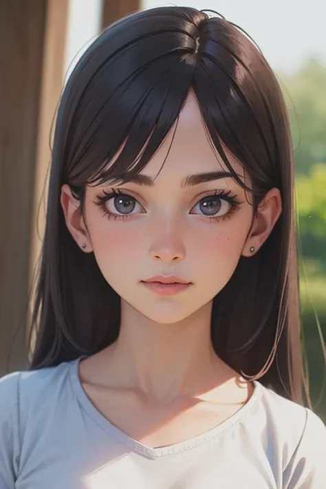 (ultra realistic, best quality, masterpiece, profle face) 18 years old girl