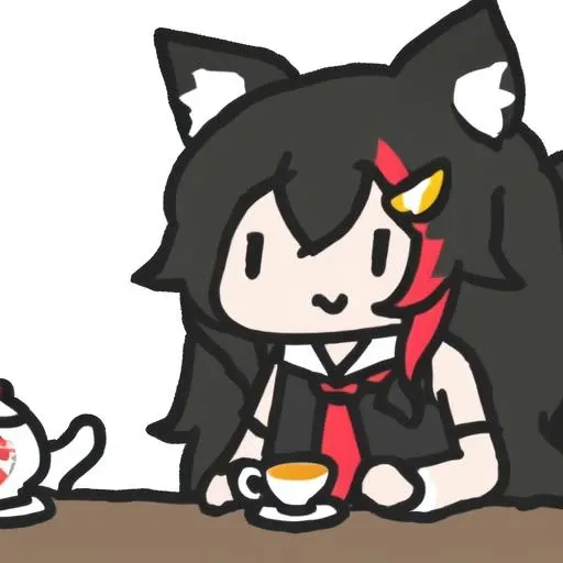best quality,absurd res, 1girl,solo,ookami mio,Black long hair,tea,
smol,<lora:smol:1> <lora:ookamiMio_v1:0.2>