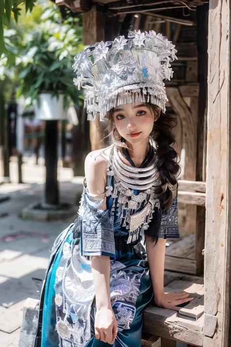 1girl, solo, 3d,(Ultra-realistic 8k CG: 1.2), perfect artwork, exquisite patterns, intricate details, (unparalleled masterpiece, best quality: 1.2), (extremely complex: 1.2), <lora:miaojiangshaonv:1>, <lora:ç»èè°æ´ add_detail:0.8>, <lora:[LoHa] Pastlight æå Concept Style:0.7>