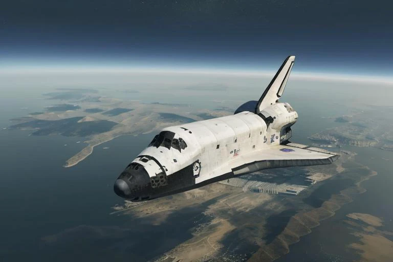 analog gloomy aerial photo of a (NASA Space Shuttle, <lora:shuttl3:0.8>), ((nighttime)), flying over abandoned alien city ruins, High Detail, Sharp focus, (photorealism), realistic, best quality, 8k, award winning, dramatic lighting, epic, cinematic, masterpiece, rim light, action movie, war,