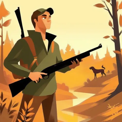 simplakart hunter with a shotgun while hunting
<lora:simplakart:1>
