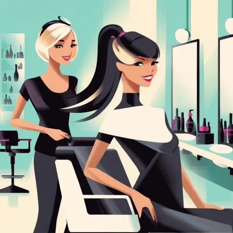simplakart hairdresser with a client in a hairdressing salon
<lora:simplakart:1>