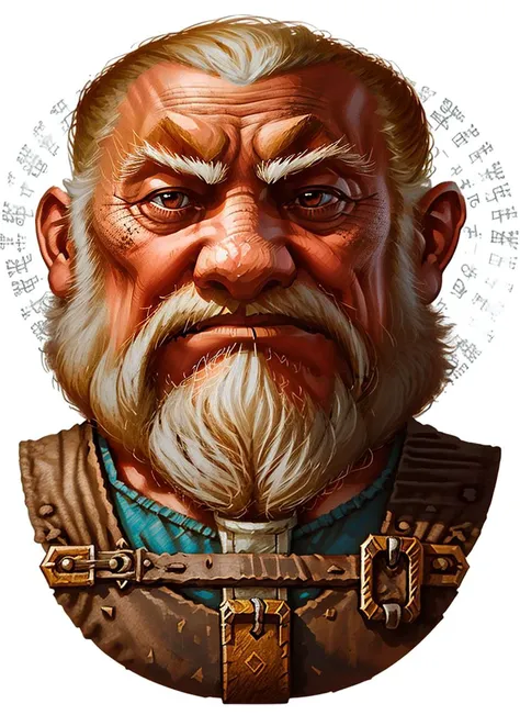 rpp, portrait of a smithing dwarf, illustration, concept art, in the style of greg rutkowski <lora:dnd_portrait:0.9>