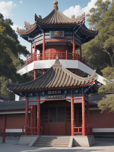 cnarchi, architecture, realistic, photo realistic, super detailed, high dynamic range, <lora:chinese_architecture_v1:0.6>