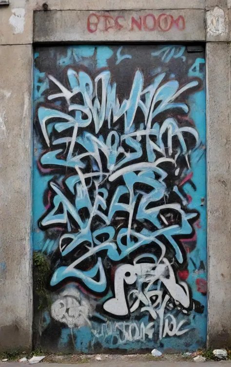 <lora:LCMTurbo4:1>, Graffiti <lora:StreetArtv1:0.8>, english text, noon